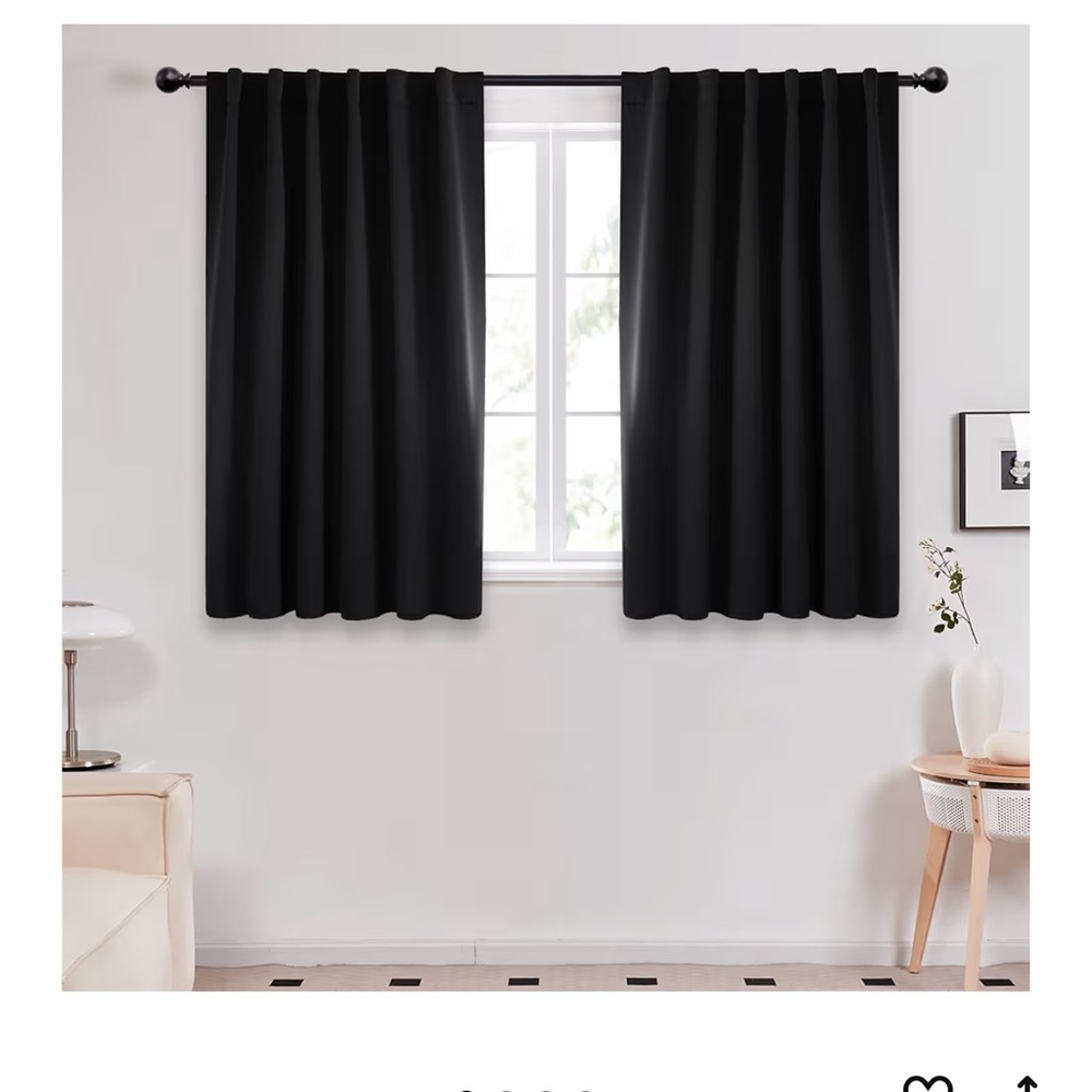 Sophisticated Black Drapes